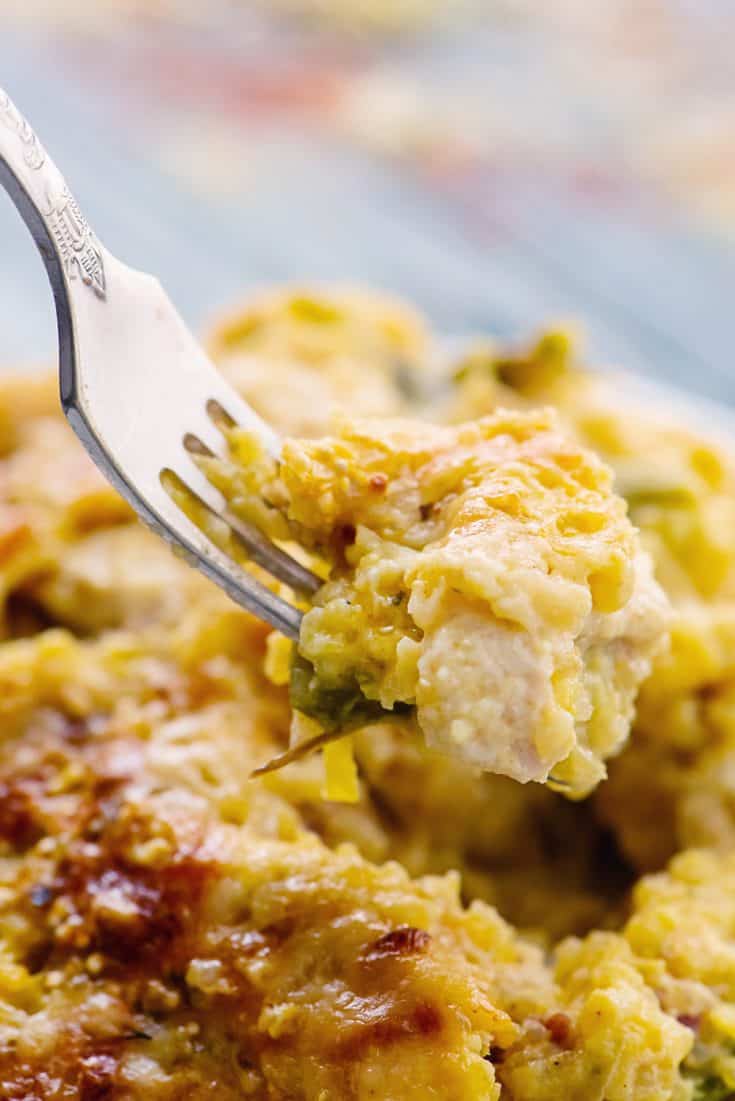 Light Asparagus, Chicken Quinoa Bake