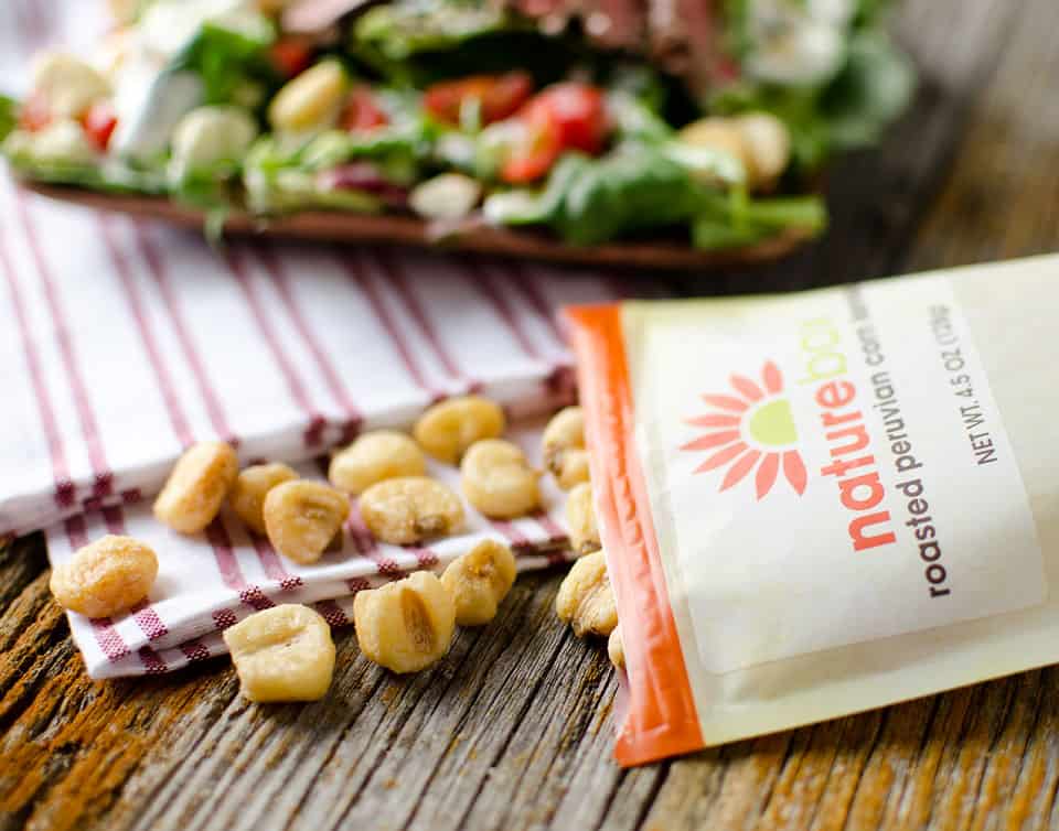 Steak & Bleu Cheese Salad with NatureBox Roasted Corn - Krafted Koch