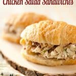 Cranberry, Feta & Almond Chicken Salad Sandwich - Krafted Koch - A flavorful twist on a classic chicken salad sandwich recipe for a delicious lunch idea!