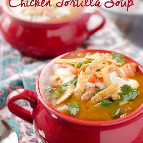 Crock Pot Chicken Tortilla Soup