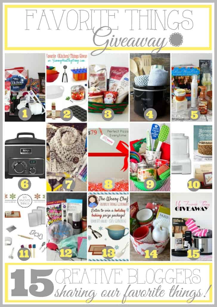 Favorite Things Giveaway with 15 creative bloggers! #giveaway