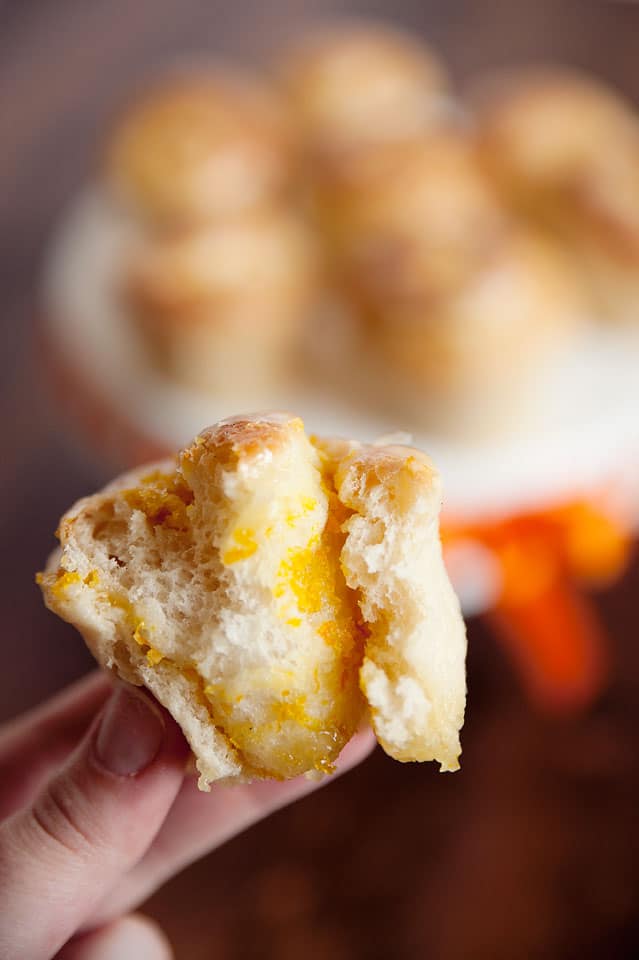 The Best Orange Sweet Rolls - Krafted Koch - A moist potato dough recipe rolled up with orange zest and sugar for a perfectly scrumptious sweet roll!