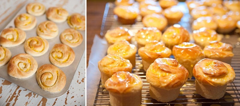 The Best Orange Sweet Rolls - Krafted Koch - A moist potato dough recipe rolled up with orange zest and sugar for a perfectly scrumptious sweet roll!