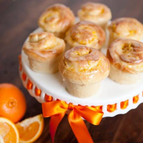 The Best Orange Sweet Rolls - Krafted Koch - A moist potato dough recipe rolled up with orange zest and sugar for a perfectly scrumptious sweet roll!