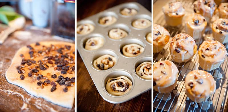 Raisin Pecan Sweet Rolls Breakfast 