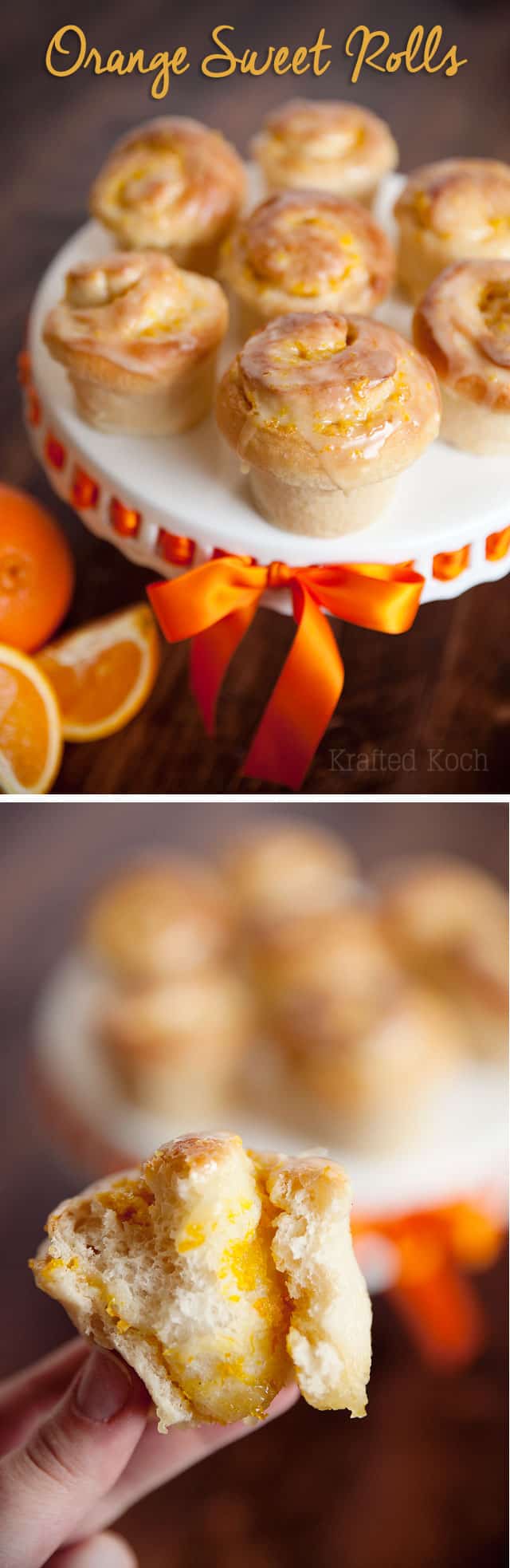 orange sweet rolls