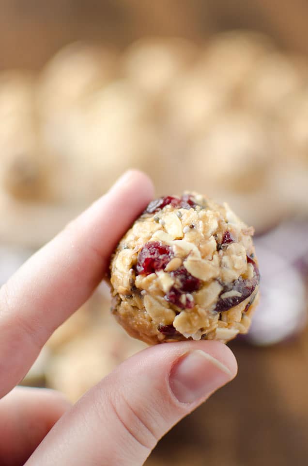 Cranberry Almond Energy Bites - Krafted Koch