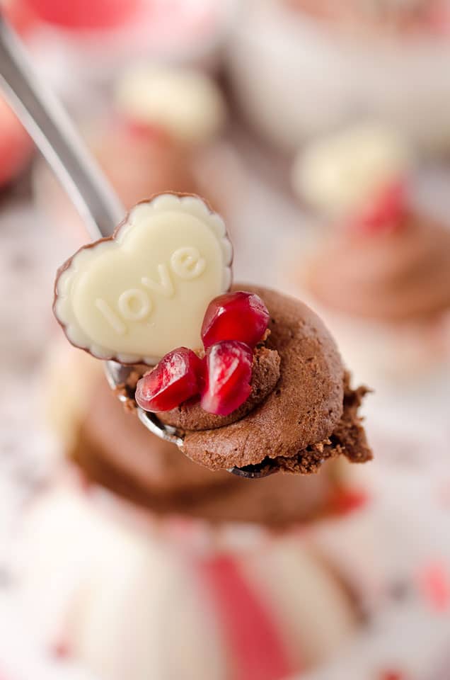 Pomegranate Chocolate Mousse Bowls - Krafted Koch