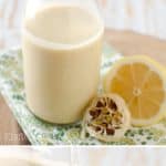 Roasted Garlic & Lemon Dressing - Krafted Koch - A healthy vinaigrette recipe loaded with bold roasted garlic and fresh lemon for the perfect salad dressing. #Vinaigrette #SaladDressing #Healthy #Light #Recipe