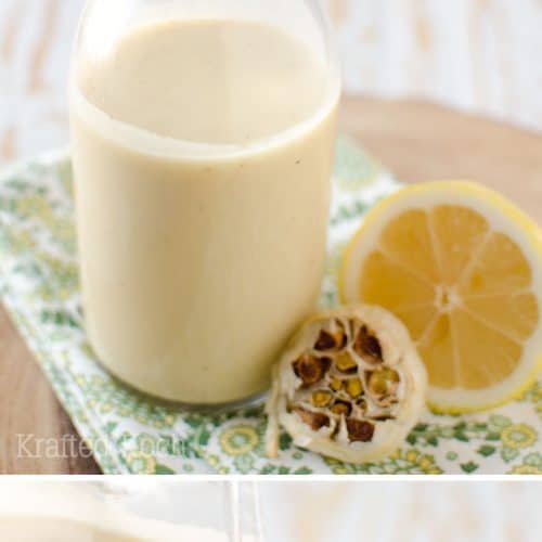 Roasted Garlic & Lemon Dressing