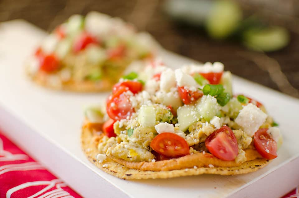 Mediterranean Breakfast Tostadas - Krafted Koch