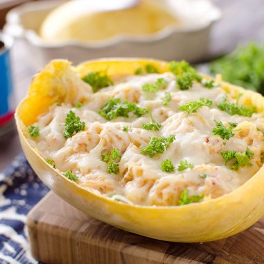 Cheesy Chipotle Spaghetti Squash