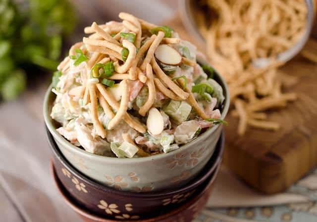 Light Creamy Chinese Chicken Salad - Krafted Koch