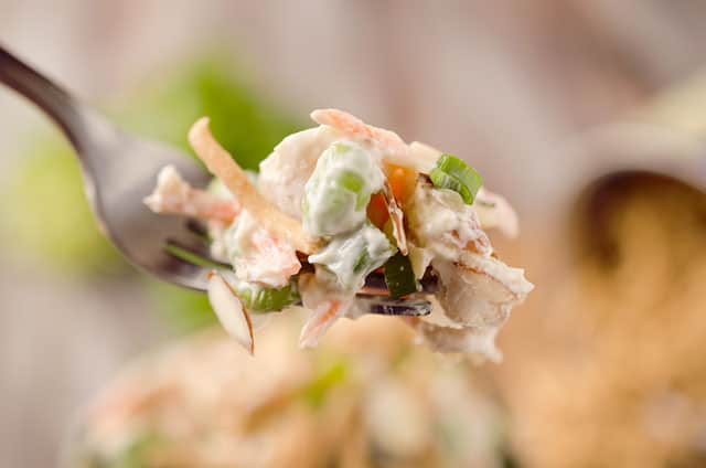 Light Creamy Chinese Chicken Salad - Krafted Koch