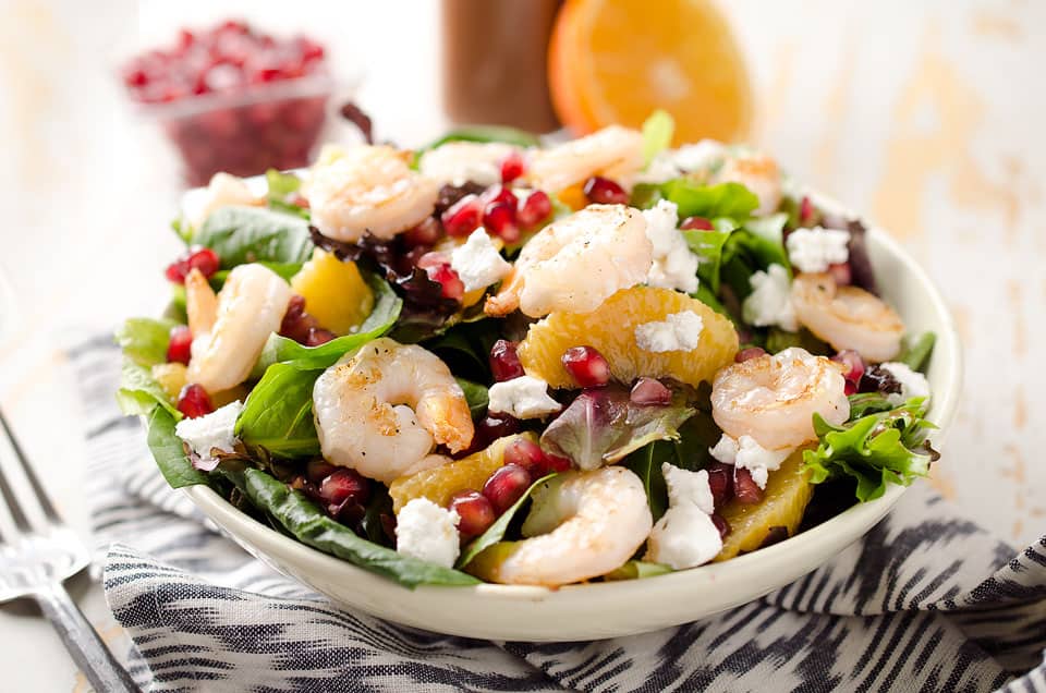 Winter Fruit & Shrimp Salad