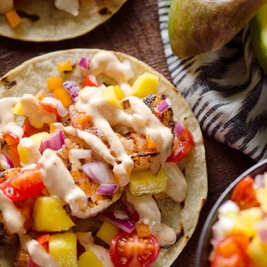 Chipotle Shrimp Tacos with Mango Salsa