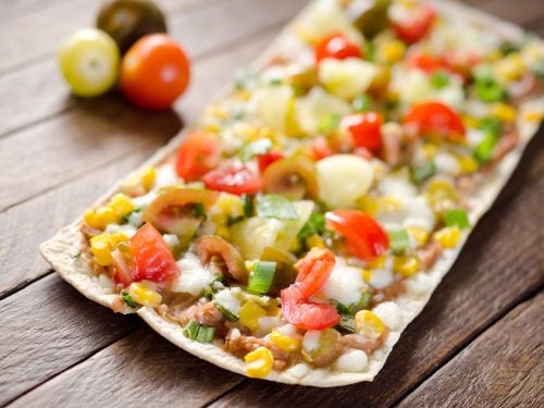 Light Tex Mex Thin Crust Pizza