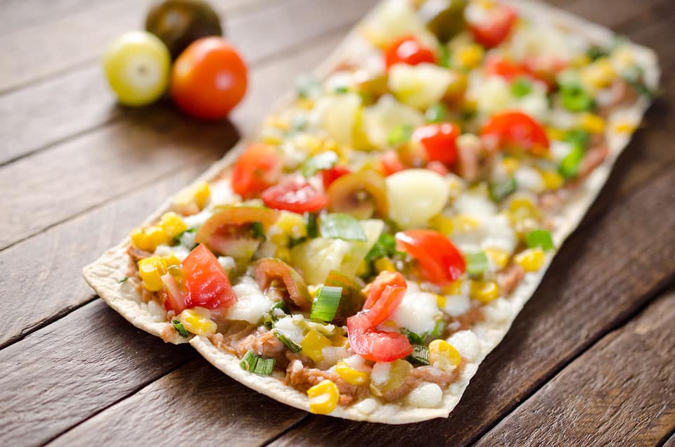 Light Tex Mex Thin Crust Pizza