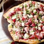 Strawberry Balsamic & Goat Cheese Pizza