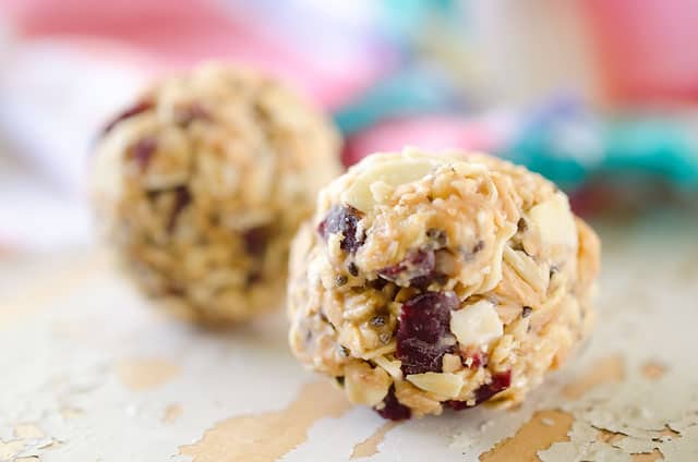 Cranberry Almond Energy Bites