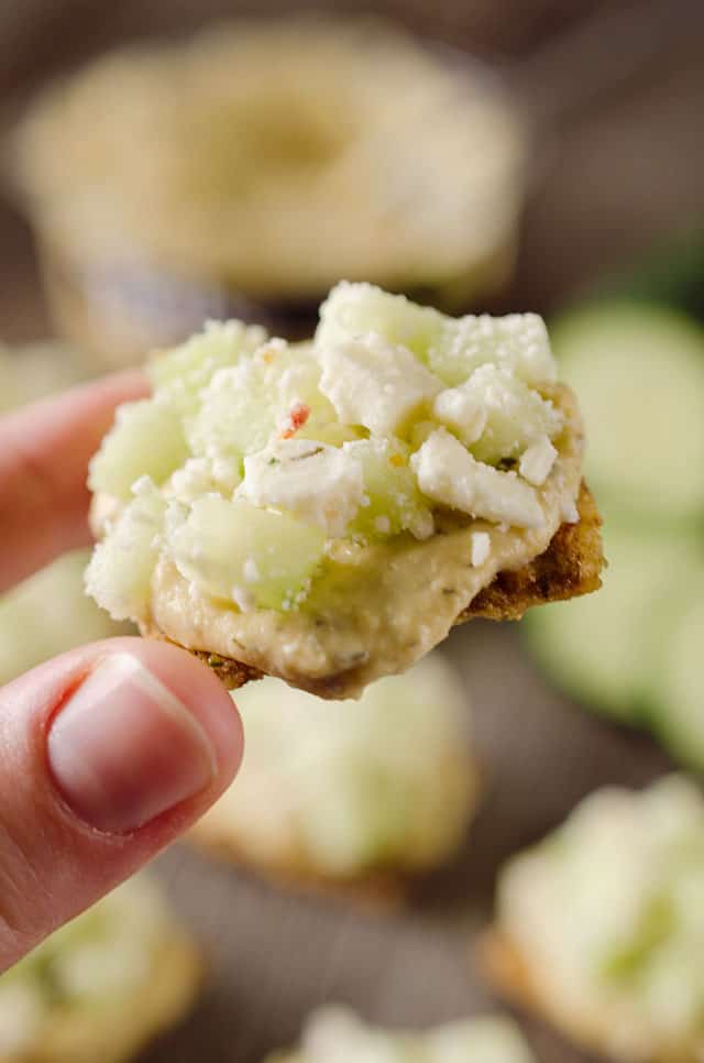 Cucumber Feta Bites