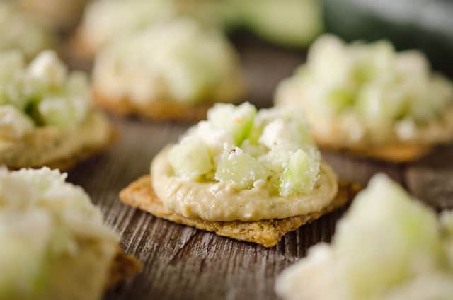 Cucumber Feta Bites