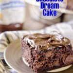 Dark Chocolate Dream Cake is an easy dessert recipe loaded with dark chocolate goodness for a rich and decadent treat! #DarkChocolate #Cake #Sweet #Easy #Chocolate