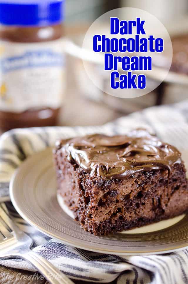 Dark Chocolate Dream Cake is an easy dessert recipe loaded with dark chocolate goodness for a rich and decadent treat! #DarkChocolate #Cake #Sweet #Easy #Chocolate