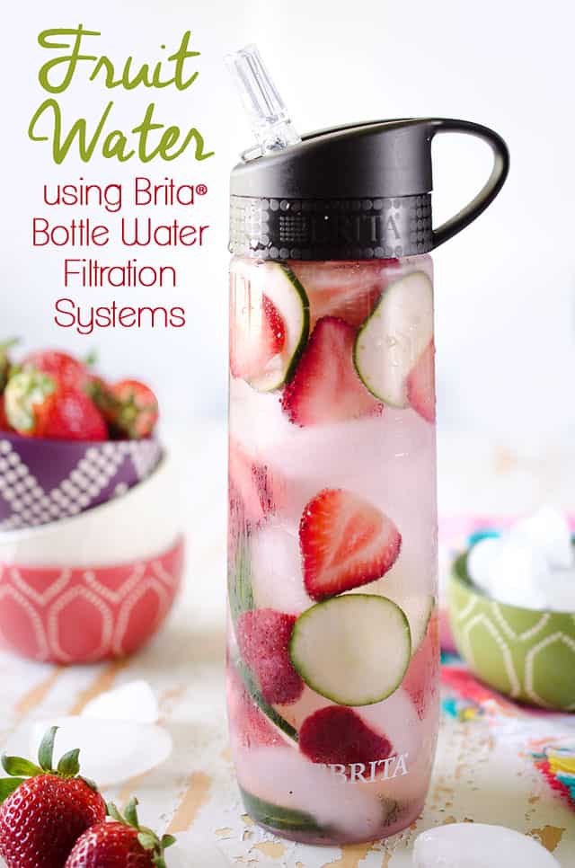 Fruit Water in Brita Personal Water Bottle