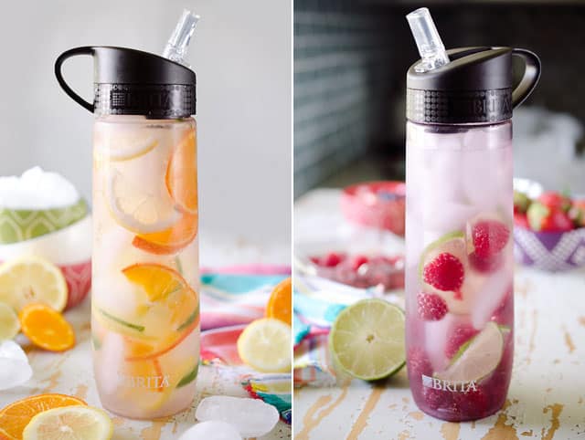 Fruit Water in Brita Personal Water Bottle