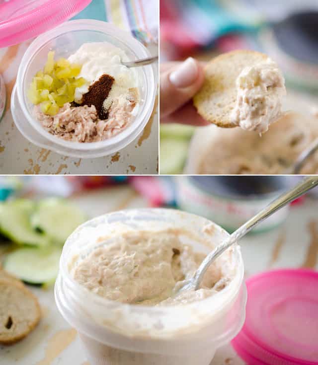 Greek Yogurt Tuna Salad with Crackers copy