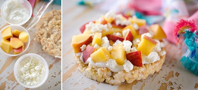 Peach & Goat Cheese Rice Cake