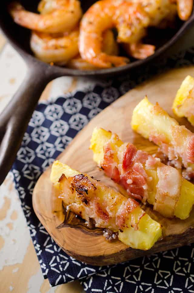 Bacon Wrapped Pineapple