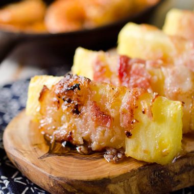 Bacon Wrapped Pineapple