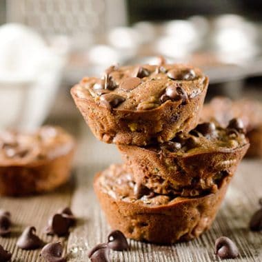 Light Chocolate Zucchini Muffins