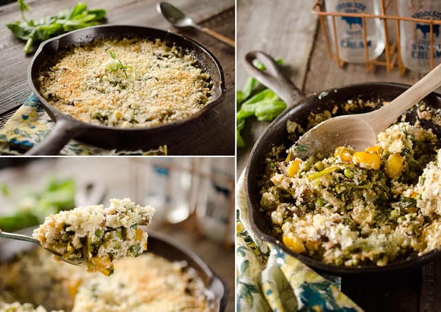 Tarragon Vegetable & Goat Cheese Gratin