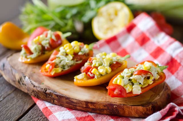 Cilantro Crab & Sweet Corn Mini Peppers