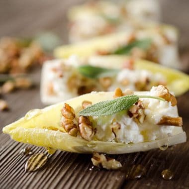 Honey & Goat Cheese Endive Bites