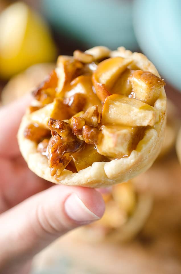 Caramel Apple Mini Pie Cups