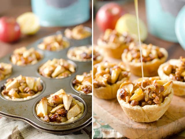Caramel Apple Mini Pie Cups