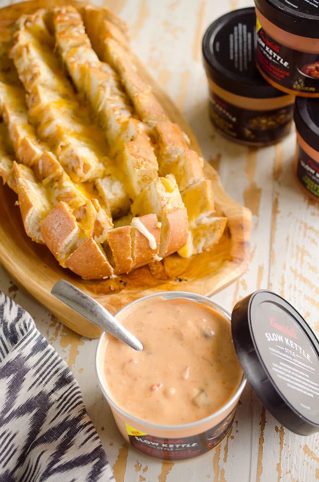 Southwest Cheesy Pull-Apart Bread with Campbell's Soup