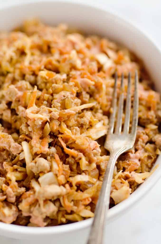 Turkey Egg Roll Bowl with Creamy Sriracha Easy 20 Minute Recipe