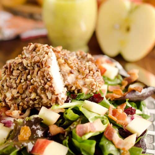 Harvest Salad With Pecan Crusted Chicken