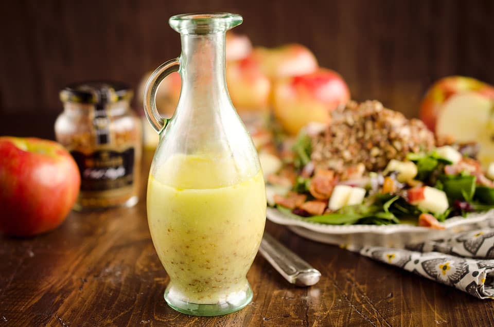 Light Honey Dijon Vinaigrette is a light and healthy dressing perfect for salad!