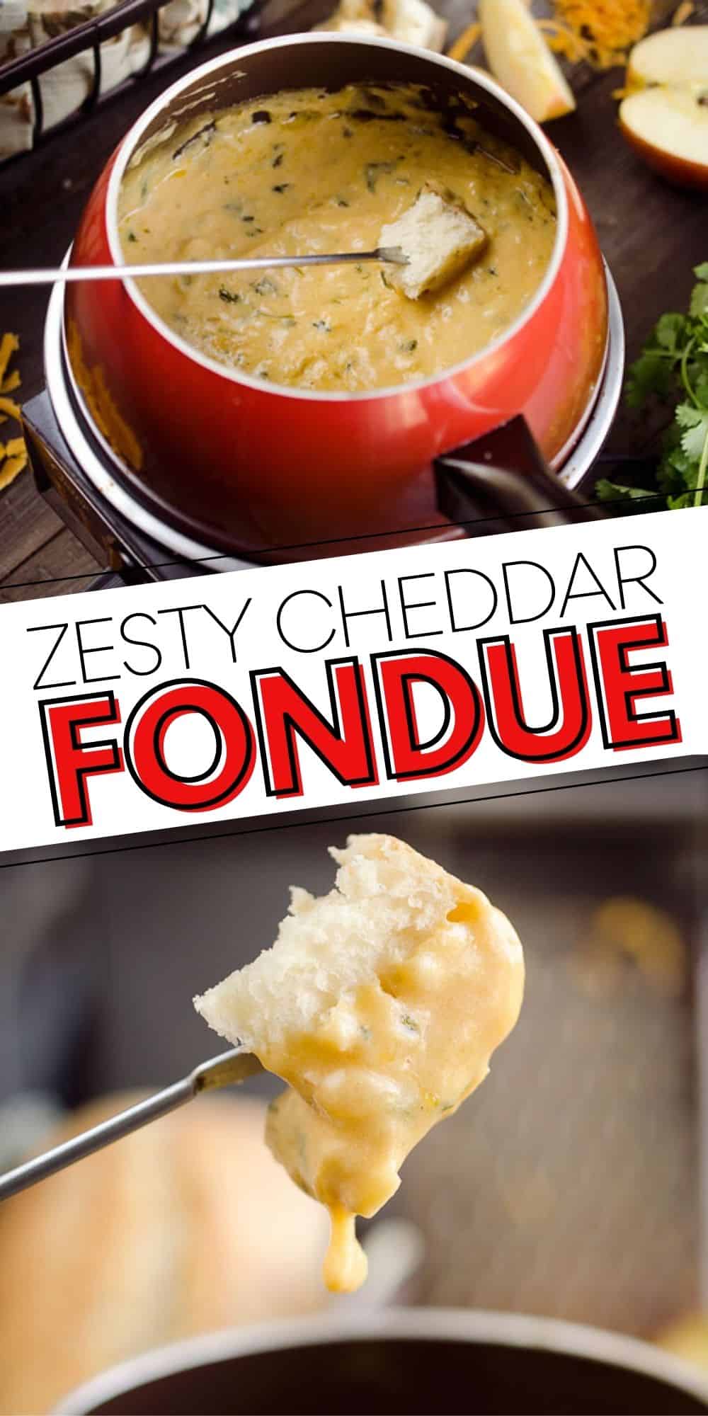 Zesty Cheddar Fondue