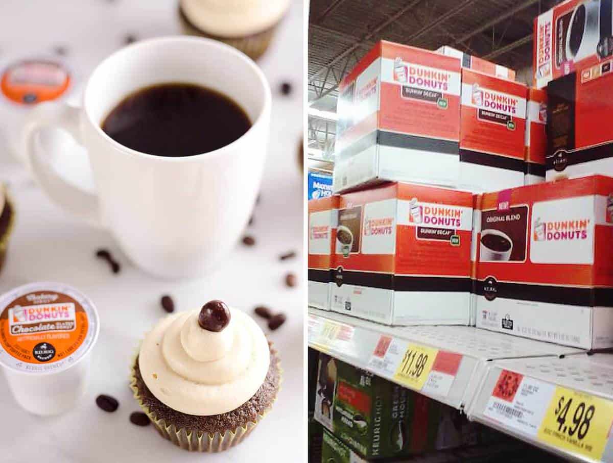 Mocha Sour Cream Cupcakes made with Dunkin’ Donuts® Coffee are a rich and decadent chocolate cupcake topped with a mocha buttercream for a sweet treat perfect for any coffee lover!