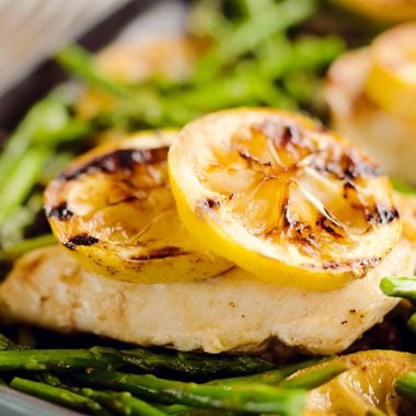 Grilled Lemon Chicken in Skillet