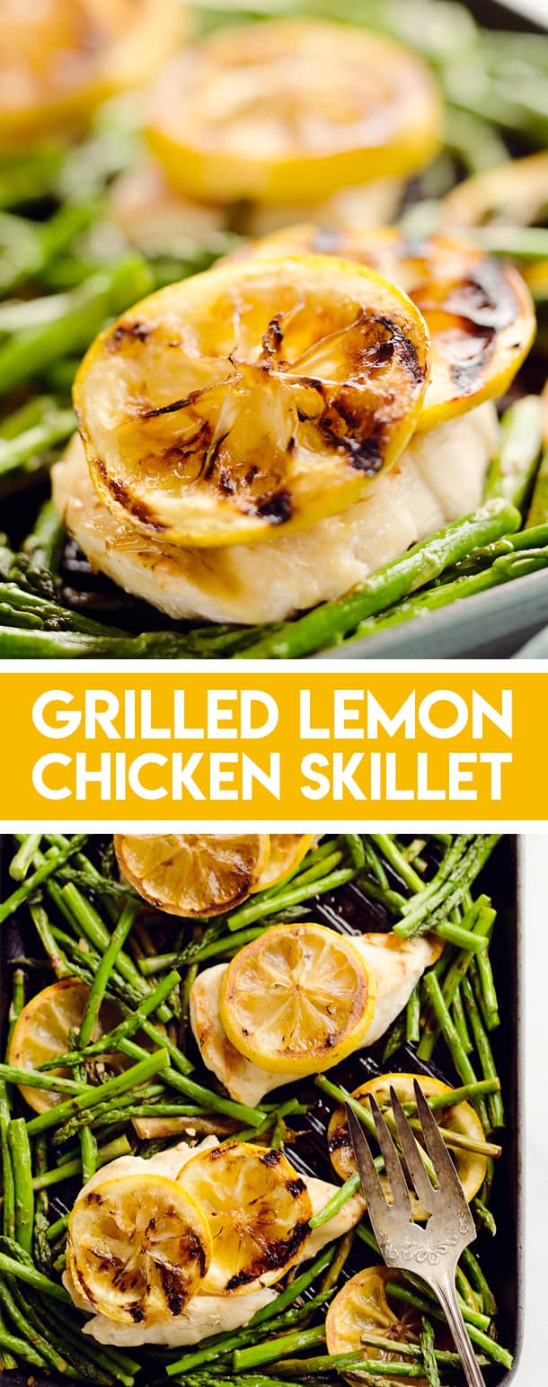 Grilled Lemon Chicken Skillet 15 Minutes & 5 Ingredients