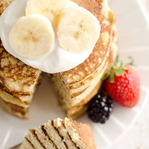 Healthy Banana Protein Pancakes