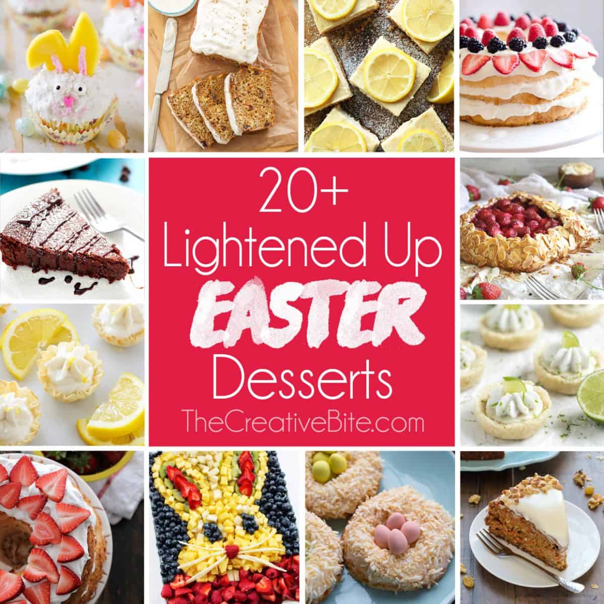 20+ Lightened Up Easter Desserts